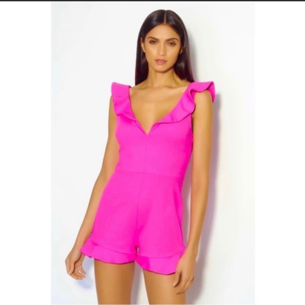 Susana Monaco Hot Pink Romper